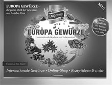 Tablet Screenshot of europa-gewuerze.de